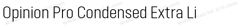 Opinion Pro Condensed Extra Light字体转换